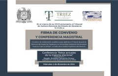 Conferencia Magistral: "Retos actuales de la materia electoral"