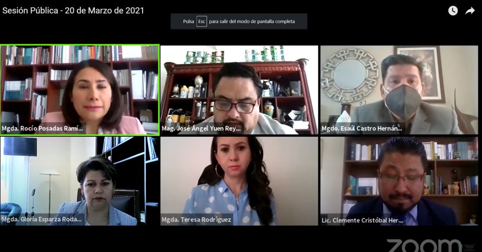 TRIJEZ RESUELVE JUICIO CIUDADANO RELACIONADO CON PROCEDIMIENTO INTERNO DE SELECCIÓN DE CANDIDATURA A GOBERNADOR EN MORENA